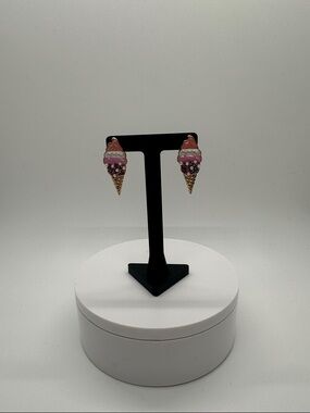 Ice Cream Cone Drop Earrings